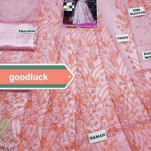 NOMI ANSARI NET EMBROIDERY Maxi