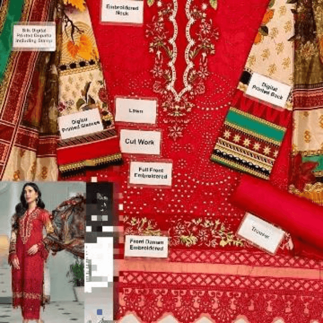 Anaya Lawn. Chikankari