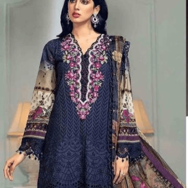 Anaya Lawn. Chikankari